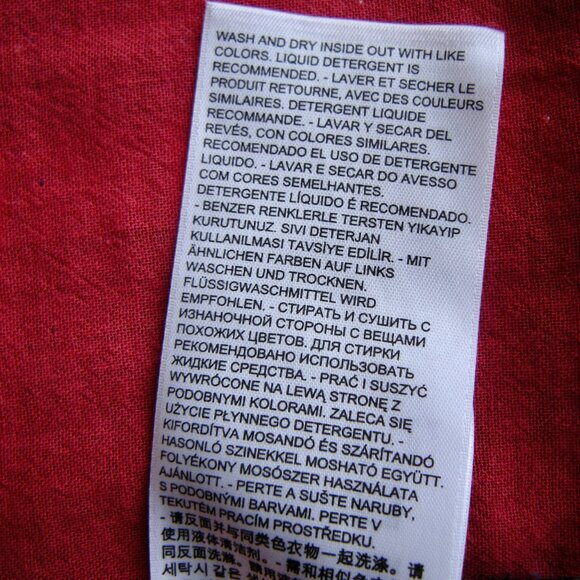 Levis Men's XXL Modern Fit Plaid Shirt Lined In Red - Summer Weight Blue and Red - Picture 9 of 10